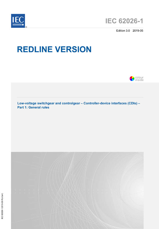 Cover IEC 62026-1:2019 RLV